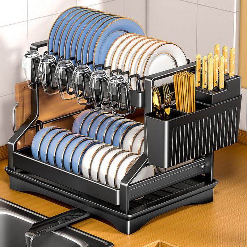 碗碟收纳架碗架沥水架厨房置物架多功能碗柜用放碗盘碗筷收纳盒,厨房/烹饪用具,碗架,淘宝优惠券,粉丝福利购,淘宝优惠卷