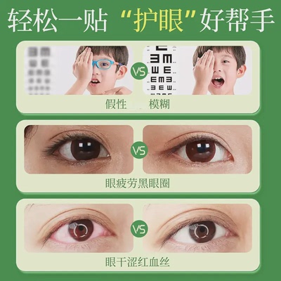 北京同仁堂孔艾堂越橘叶黄素护眼贴缓解改善眼部疲劳干涩护目贴
