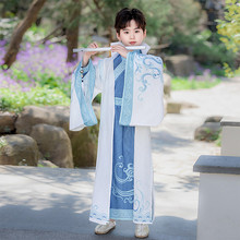 汉服男童2025新款夏季儿童古装国风武侠风帅气唐装高级国学演出服