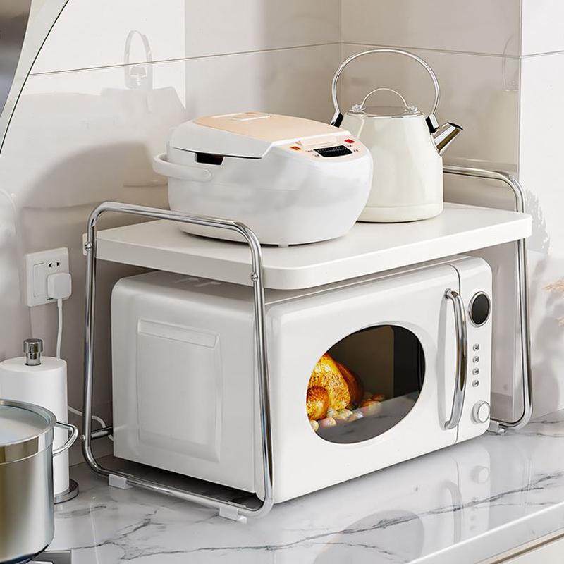 台面电饭锅收纳神器煲双层微波炉架储物厨房多功能用烤箱置物架,厨房/烹饪用具,微波炉置物架,淘宝优惠券,粉丝福利购,淘宝优惠卷