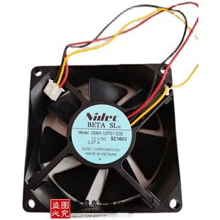0.27A 12PS1 正品 DC12V 04A 02B 原裝 D08A 日本NIDEC 三線