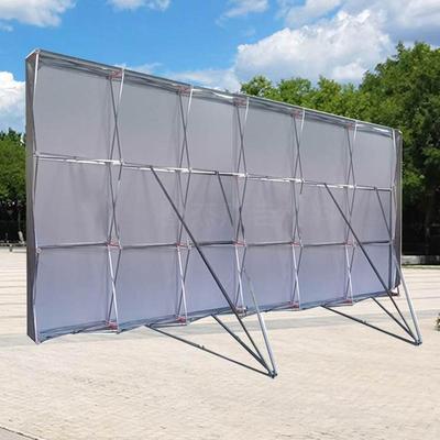 拉网展架签到墙钢折叠桁架背景墙布户外钢支架大防风广告喷绘报到