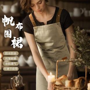 围裙厨房家用2024新款防水防油做饭餐饮专用高级感男工作服罩衣女