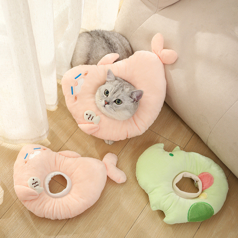 伊丽莎白圈猫咪项圈狗狗宠物脖圈软防舔猫可爱饰品猫围脖猫咪头套