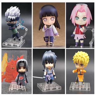 火影忍者Q版粘土人820#宇智波鼬 卡卡西雏田鸣人可动换脸手办包邮