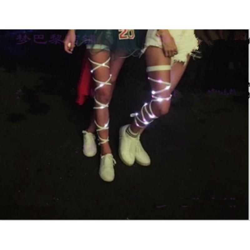 rave电音节LED发光绑腿环装饰绑带夜店蹦迪装备edm配饰legwraps女