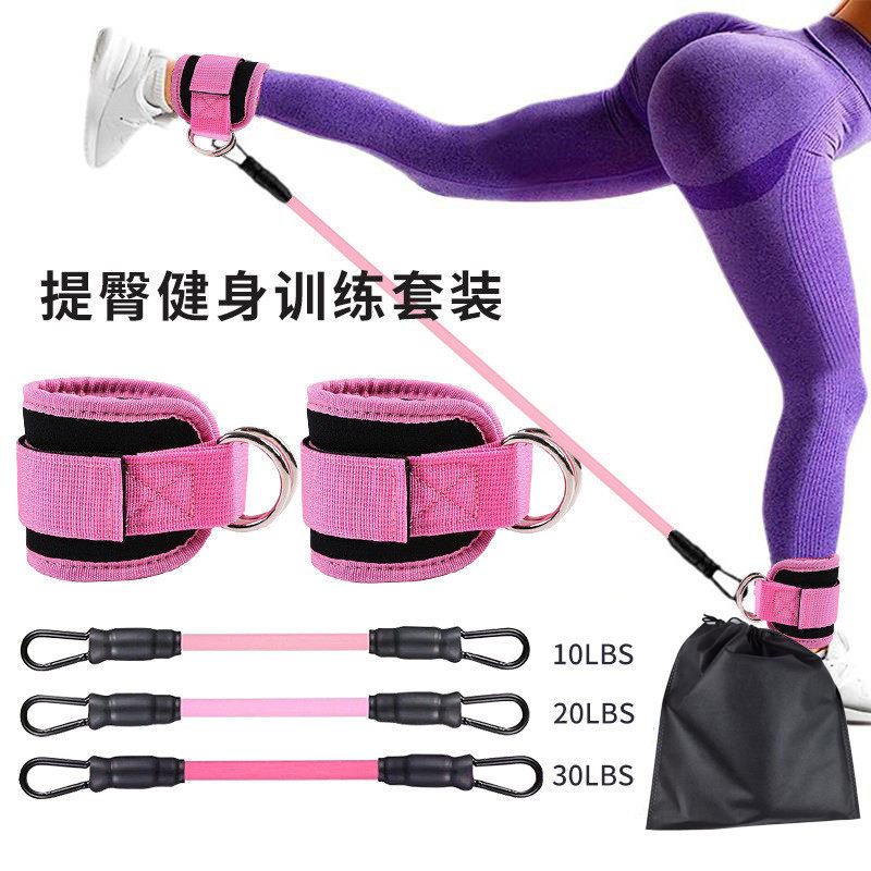 腿部脚蹬拉力器健身器材脚踝练腿练臀部训练器脚环绑腿绑带龙门架,运动/瑜伽/健身/球迷用品,拉力绳/拉力器,淘宝优惠券,粉丝福利购,淘宝优惠卷