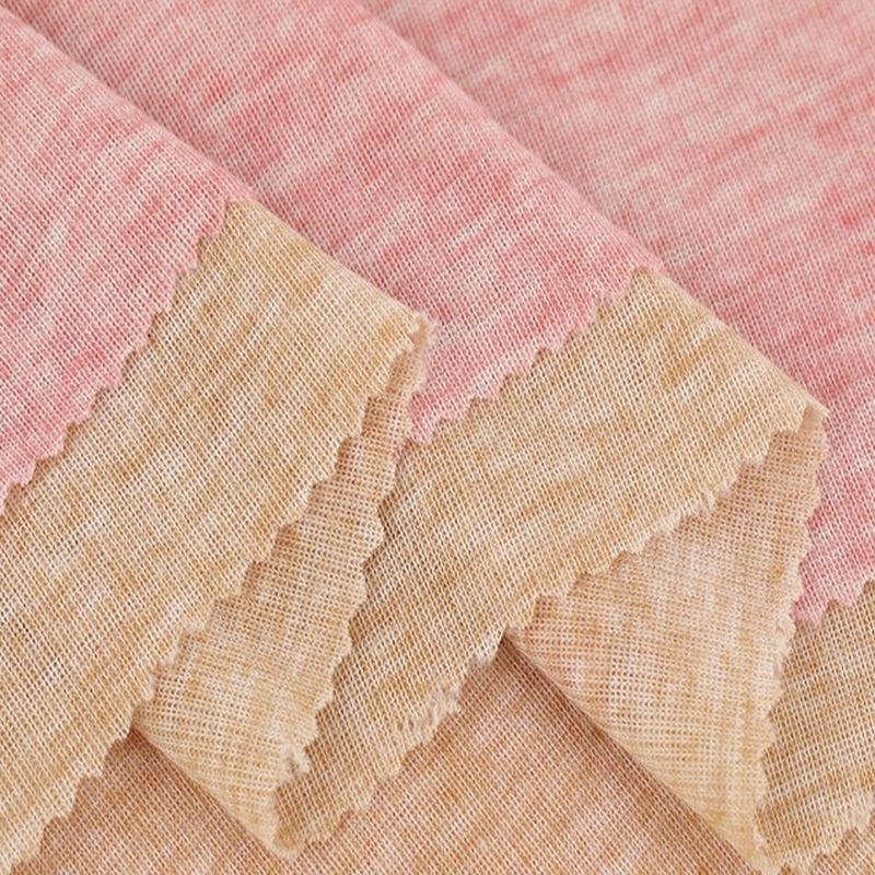 40s超薄天丝罗纹布110g春夏缎彩打底面料轻薄透气柔软防晒面料