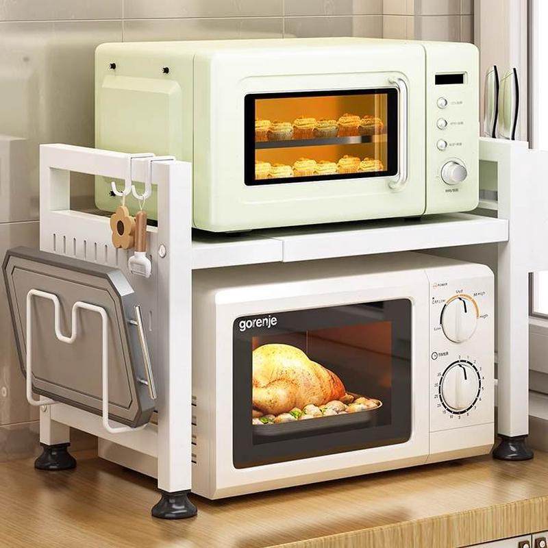 双层支架伸缩厨房微波炉置物架子台面多功能家用收纳架烤箱洞洞板,厨房/烹饪用具,厨房置物架/置物柜/角架,淘宝优惠券,粉丝福利购,淘宝优惠卷