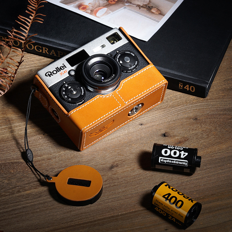 手工牛皮 禄来35af皮套Rollei 35AF相机包胶片相机真皮保护套配件