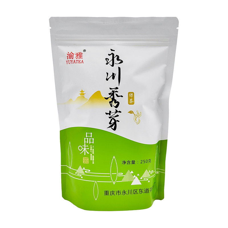 渝雅永川秀芽250g袋装明前炒青绿茶家用商用重庆特产永川绿茶包邮