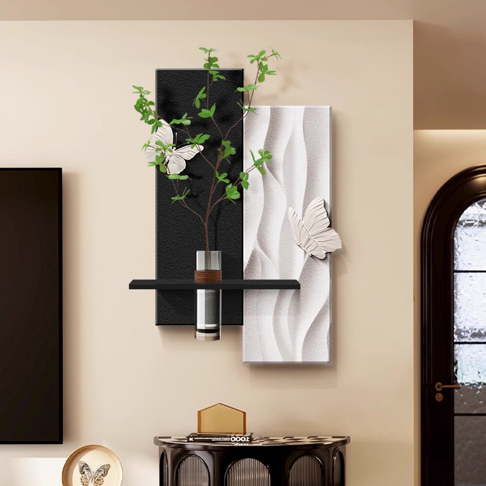 客厅装饰画创意水培绿植立体挂画餐厅饭厅电视背景墙高级感墙壁画图片
