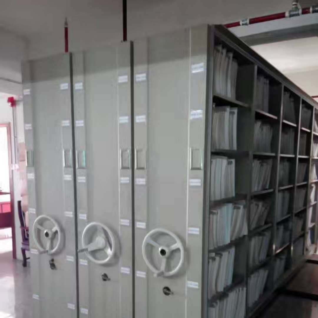 上海手动档案密集架维修工厂 修理密集书架柜 维护保养移动档案柜