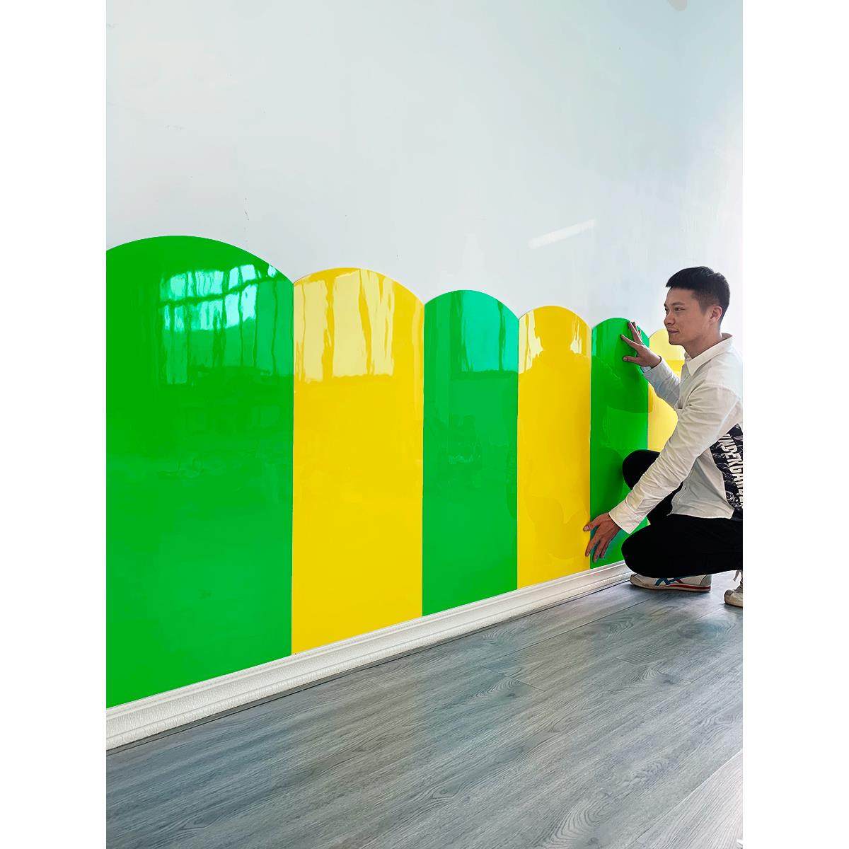 幼儿园墙裙软包防撞墙贴耐磨泡沫板儿童房墙围装饰护墙板自粘墙纸,家居饰品,软装墙贴,淘宝优惠券,粉丝福利购,淘宝优惠卷