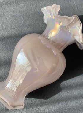 严选法式复古轻奢简约花器插花花瓶装饰餐桌玻璃几何水培家居摆件