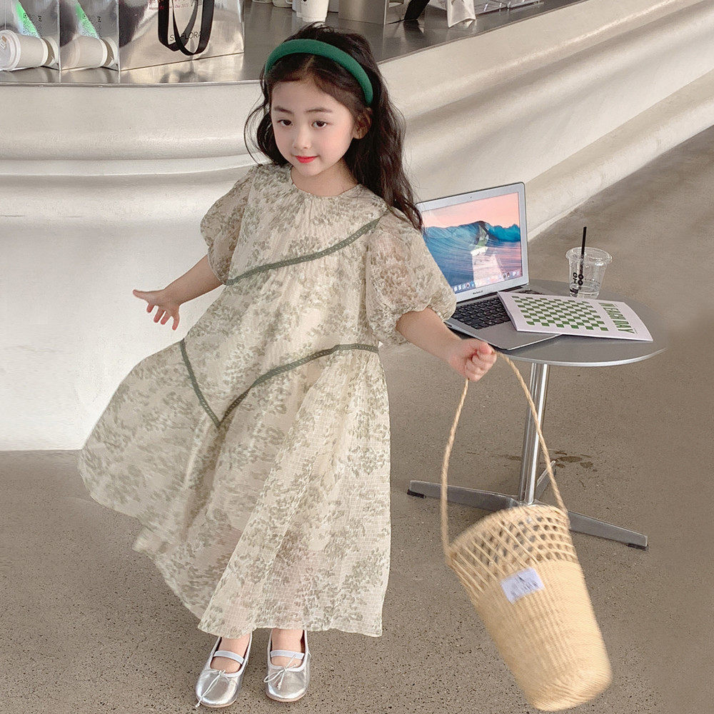 2025夏装韩国儿童大童夏季洋气雪纺纱裙,童装/婴儿装/亲子装,连衣裙,淘宝优惠券,粉丝福利购,淘宝优惠卷