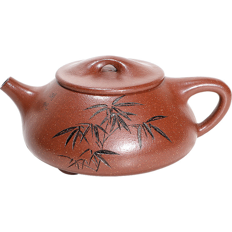 方圆宜兴紫砂一厂原矿底槽清紫砂壶纯手工家用泡茶壶茶具景舟石瓢