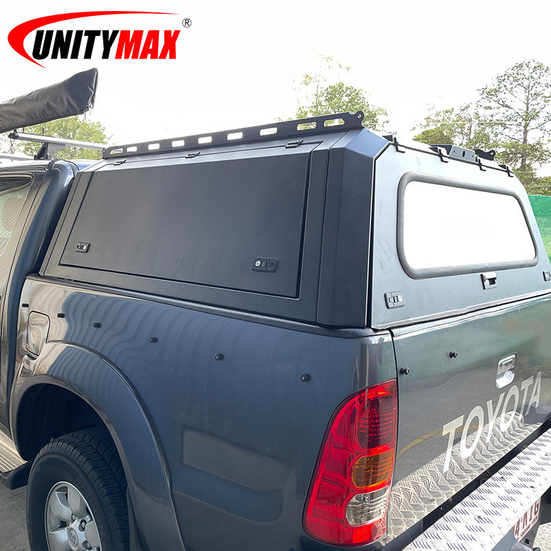 批发适用于多款皮卡高盖hilux vigo/revo 皮卡后盖黑碳钢新款后盖