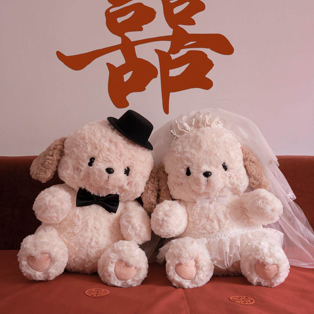 糊涂娘娘压床娃娃一对结婚新款高档抱枕陪嫁情侣玩偶新婚订婚礼物