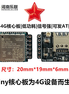 中移ML307R模块最小4G核心板小智AI虾哥ESP32S3无线支持AT指令