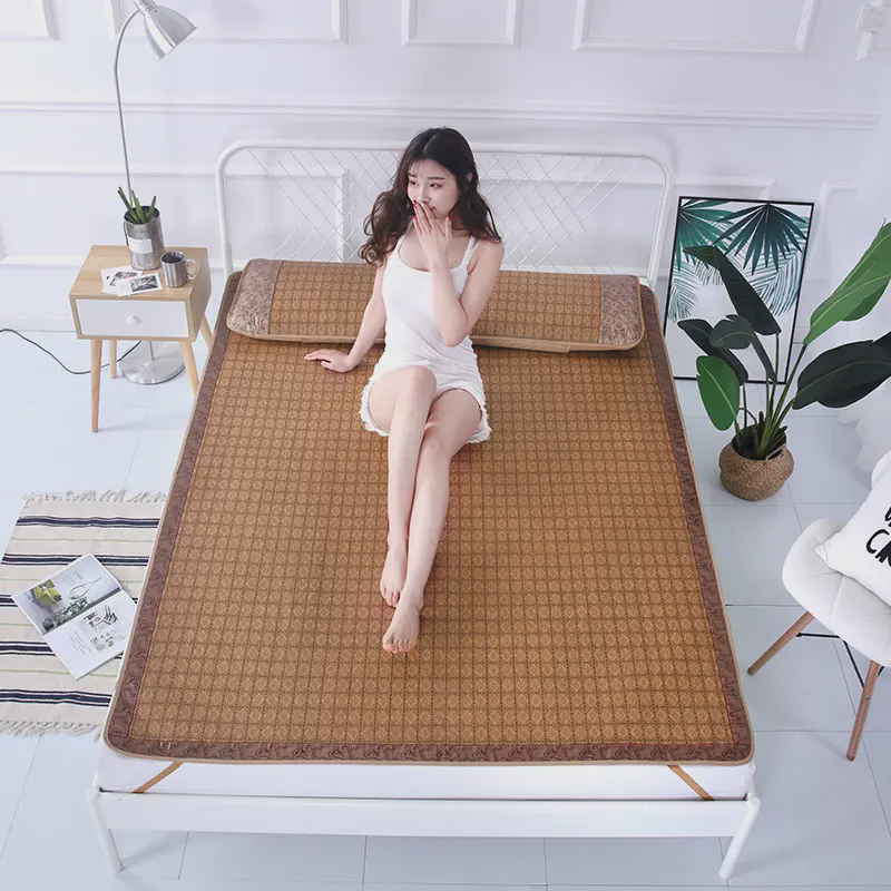 夏季空调凉席单人学生宿舍0.9米可折叠1.8m床双人1.5米藤席冰丝席,床上用品,藤席,淘宝优惠券,粉丝福利购,淘宝优惠卷