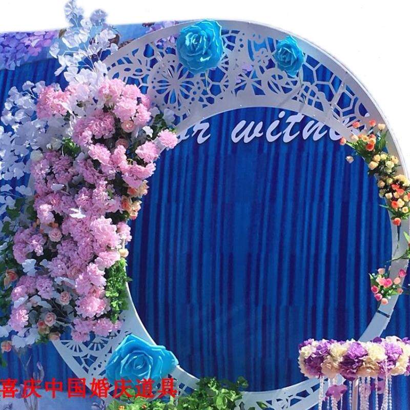高档婚庆道具铁艺铁艺舞台雕刻摆件背景新款屏风道具婚礼装饰背景