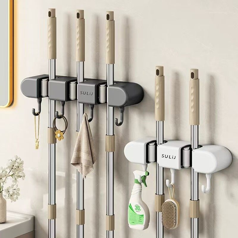 【下单立减50】拖把壁挂夹扫把拖布挂钩免打孔拖把夹架神器,家居饰品,桌面摆件,淘宝优惠券,粉丝福利购,淘宝优惠卷