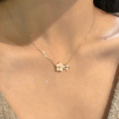 999纯银樱花项链女2025新款 爆款 轻奢小众吊坠锁骨链闺蜜生日礼物