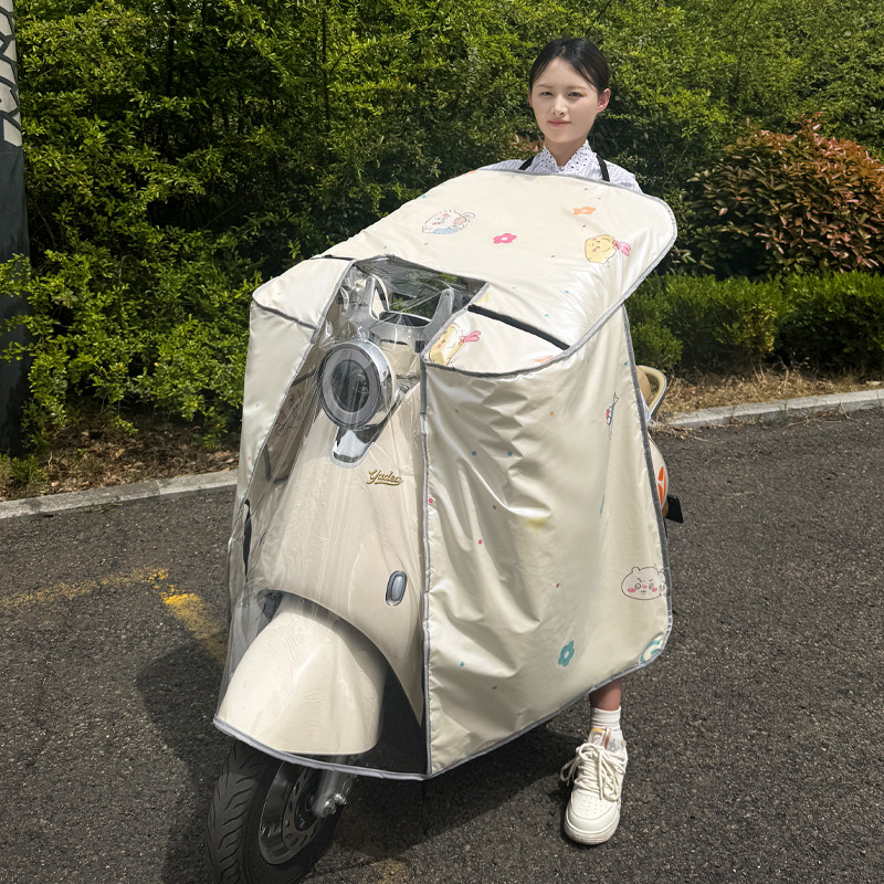 电动车挡风被夏季新型防晒罩轻薄2025新款小型春秋电车用防水