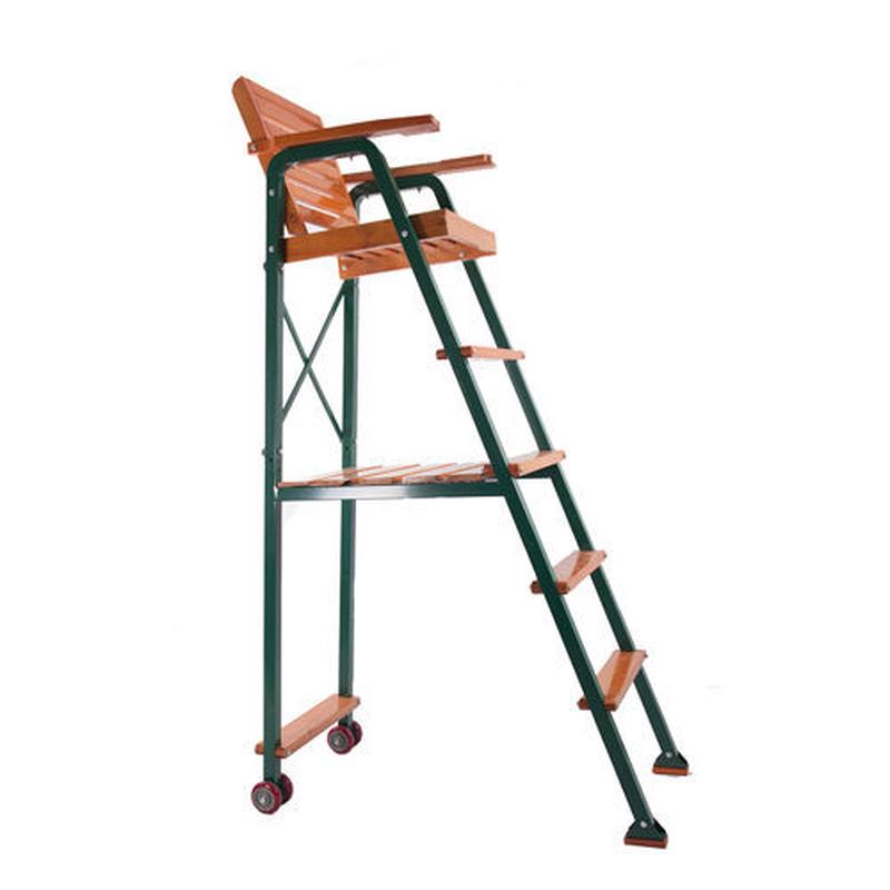 户外木网球裁判椅实木网球裁判椅专业裁判椅移动式加厚