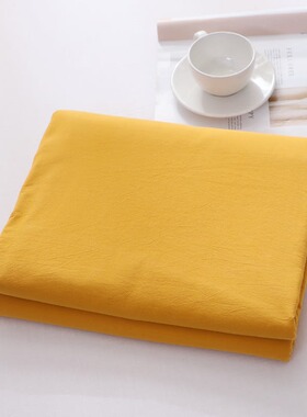 O纯色床单单件纯棉全棉水洗棉双人单1.8床1.5姜黄色桔黄色橘黄