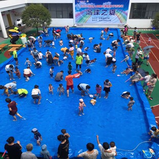 幼儿园活动雨布防水布玩水布水上乐园户外水池布防滑防晒加厚篷布