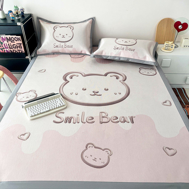 A类母婴级可水洗折叠冰丝席夏天凉席子三件套1.8米床0.9软席,床上用品,冰丝席,淘宝优惠券,粉丝福利购,淘宝优惠卷