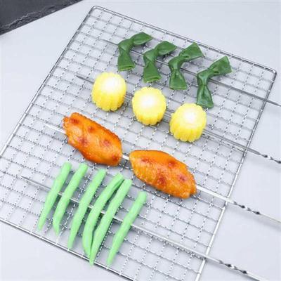 烧烤针加厚扁钢签子铁钎烤肉串工具烤签不锈钢扁签烤针烧烤串配件
