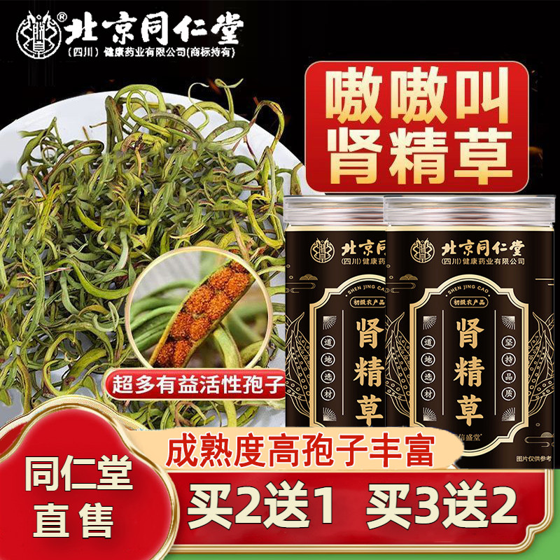 北京同仁堂肾精草搭配化石草正宗肾经草功效石嗷嗷叫官方官网正品