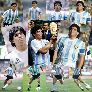 马拉多纳球王海报墙贴经典怀旧墙壁挂画卧室客厅酒吧墙画简约超大