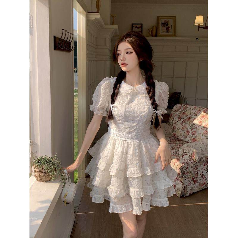 越韩小鱼 富家千金 碎花仙女裙春夏纯欲芭蕾裙蓬蓬裙蛋糕裙,女装/女士精品,连衣裙,淘宝优惠券,粉丝福利购,淘宝优惠卷