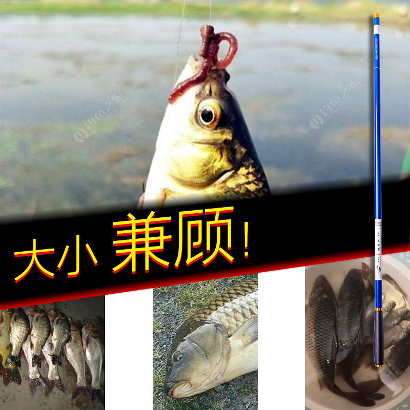 鱼竿碳素超轻超硬37调长节手竿台钓竿钓鱼竿鲫鲤鱼竿手杆单竿裸竿