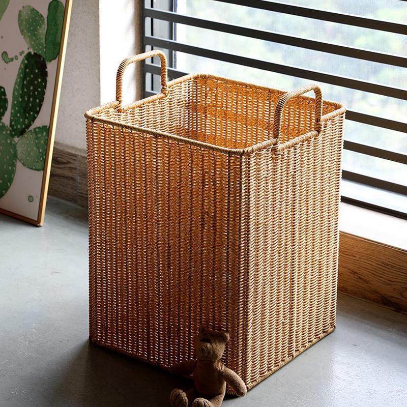 民宿脏衣篓耳洗衣篮仿收纳篮美式方形酒店提杂物收纳筐洗衣篓藤编,收纳整理,脏衣篮,淘宝优惠券,粉丝福利购,淘宝优惠卷