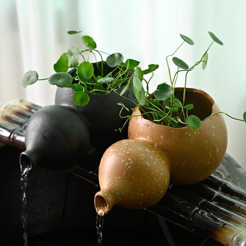 高档过滤材料流水摆件古法水出循环鱼缸容口配件养鱼器装饰罐葫芦,家居饰品,流水摆件,淘宝优惠券,粉丝福利购,淘宝优惠卷