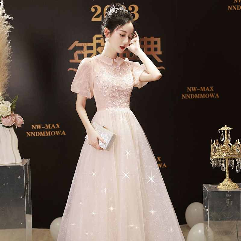 新品法式晚礼服女高级感气质宴会新款公主裙生日艺考成人轻奢小众