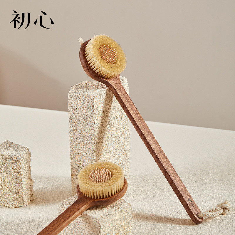 初心榉木乌檀木长柄洗澡刷猪鬃毛搓背刷沐浴刷软毛擦背床刷羊毛掸,家庭/个人清洁工具,沐浴球,淘宝优惠券,粉丝福利购,淘宝优惠卷