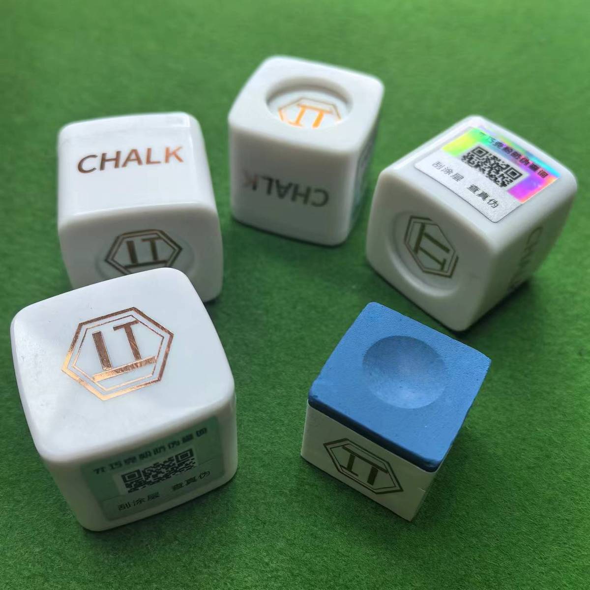 π巧克粉中式台球职业版派蓝色油性台球枪粉台球杆擦粉桌球杆巧粉