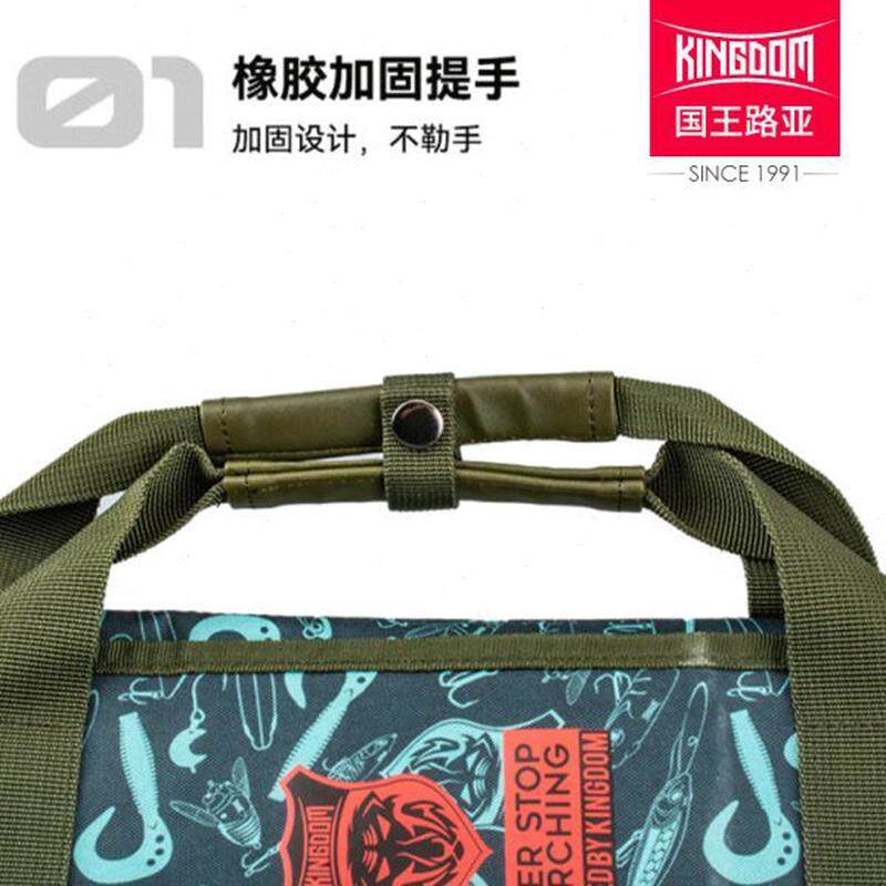 高档包2022渔具包竿包防水路亚竿可折叠大容量国王专用路亚便携新