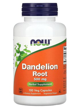 现货美国Now Foods蒲公英根Dandelion Root清解热毒素食胶囊100粒