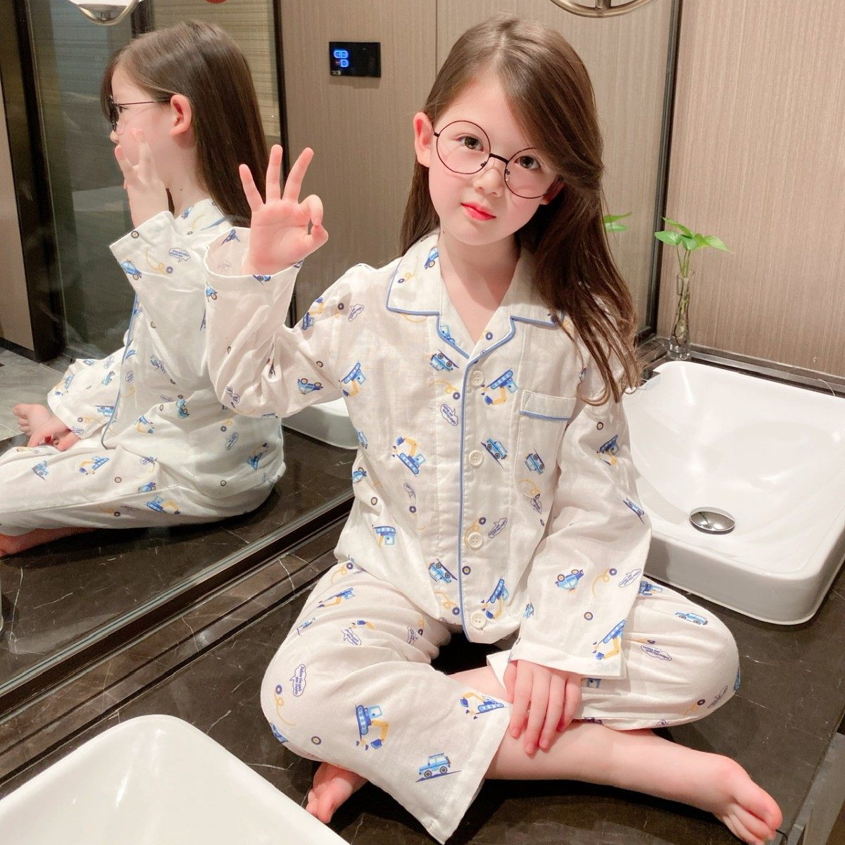 男孩睡衣纯棉挖土机家居服春秋男童薄款长袖夏季空调服冬季暖气服,童装/婴儿装/亲子装,家居服套装,淘宝优惠券,粉丝福利购,淘宝优惠卷