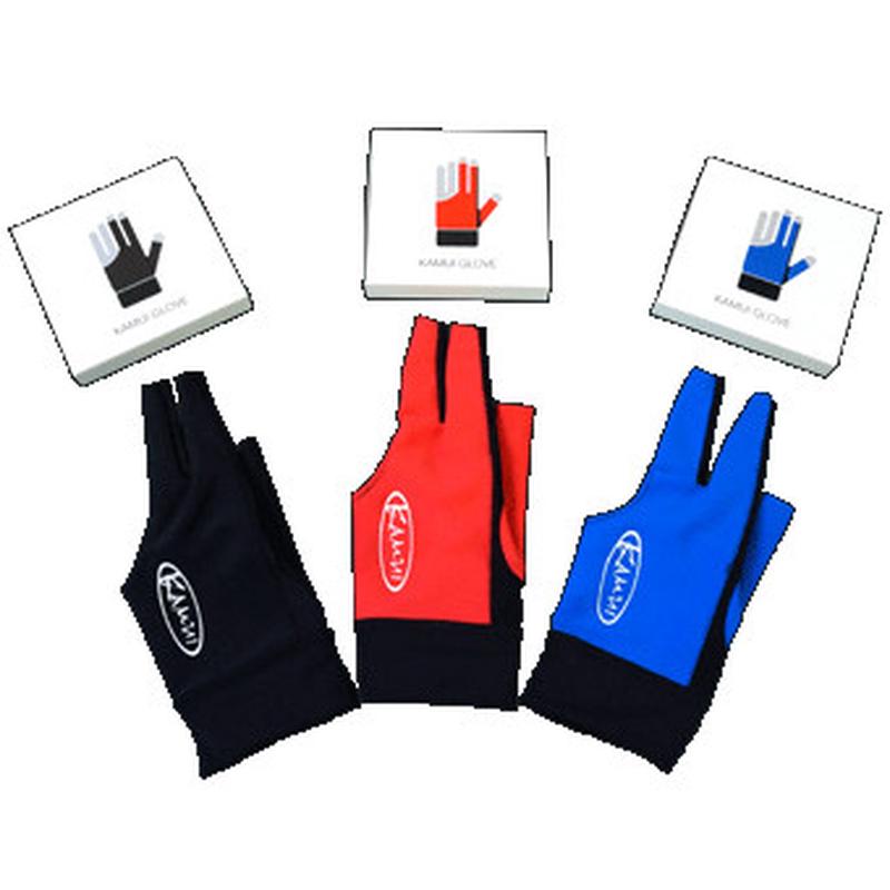 日本原装进口正品卡姆KAMUI职业选手专用三指台球手套三指手套