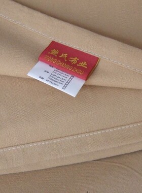 纯棉老粗布床单单件单双人褥单全棉纯色土黄色1.5米1.8m2米床炕单