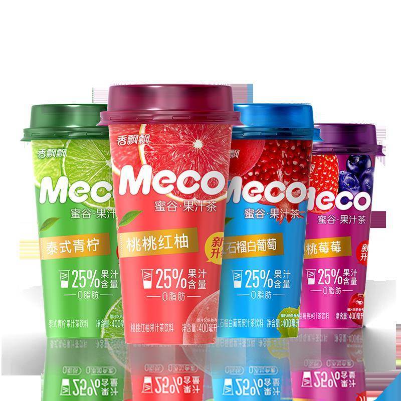 速发香飘飘meco果汁茶饮料随机口味 400ml*4杯