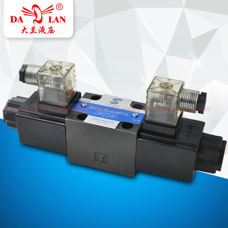 SAINTFON插头式6通径双头电磁换向阀DSG-02-3C2/3C3/3C6-DC24V-DL